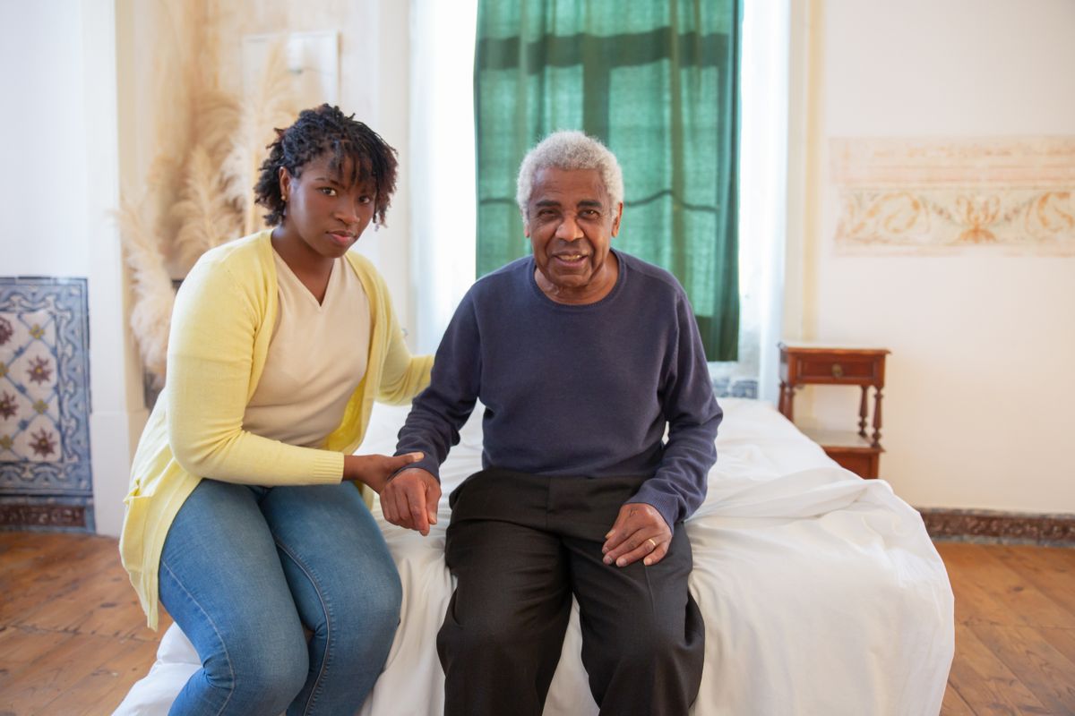 Companionship and care at home, representing mealtime support